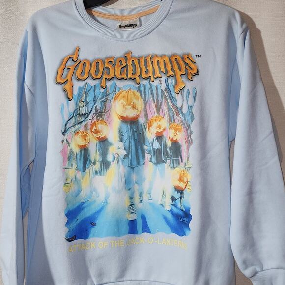 Goosebump Jack-O-Lantern sweatshirt women's XS - Picture 2 of 7